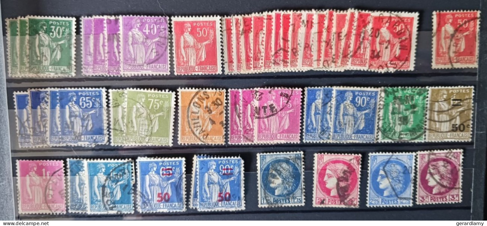 48 Type Paix - 4 Type Cérès - 1932-39 Peace