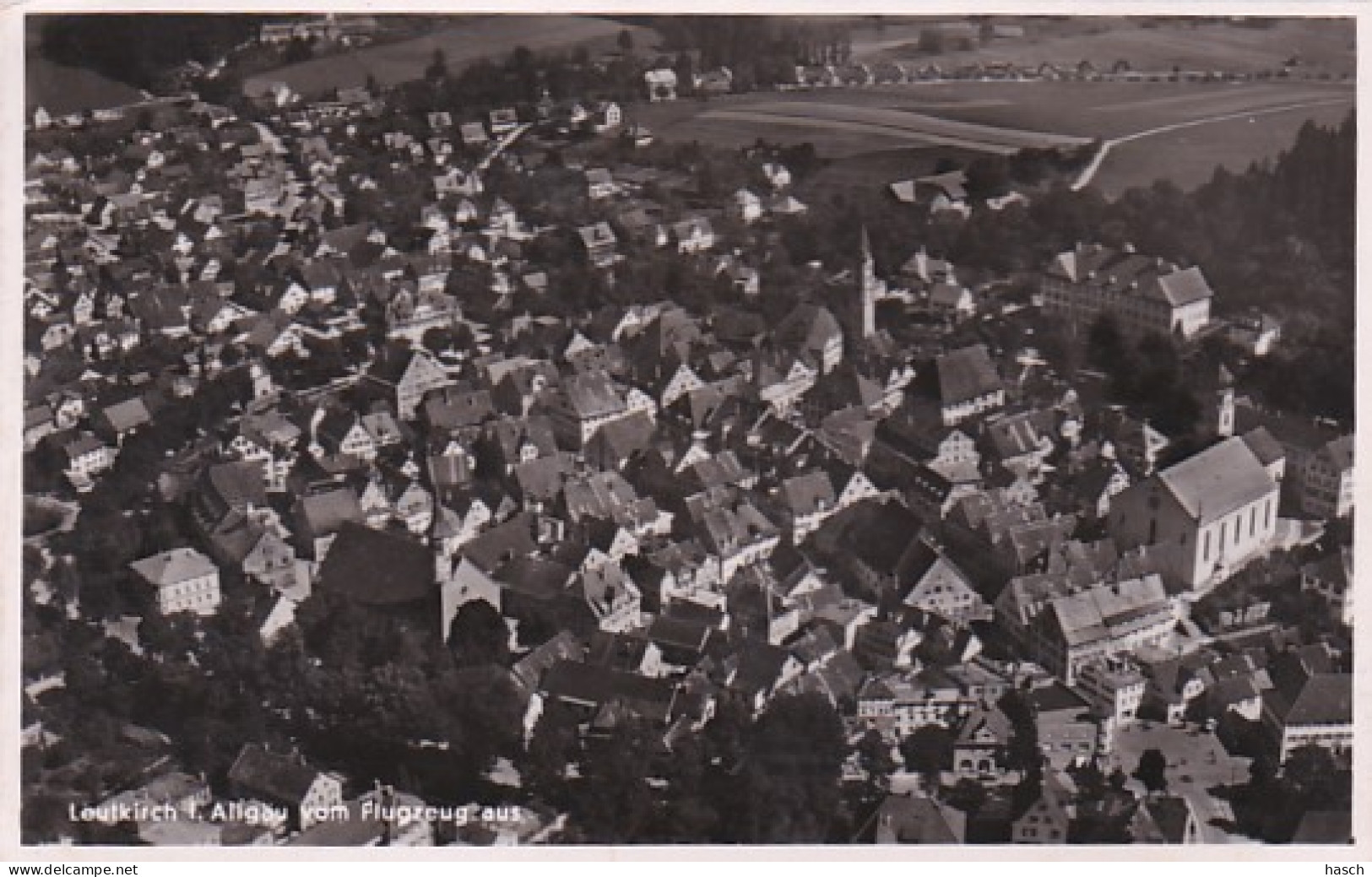 481068Leutkirch I Allgau Vom Flugzeug Aus. (FOTO KAART) (sehe Rückseite) - Leutkirch I. Allg.