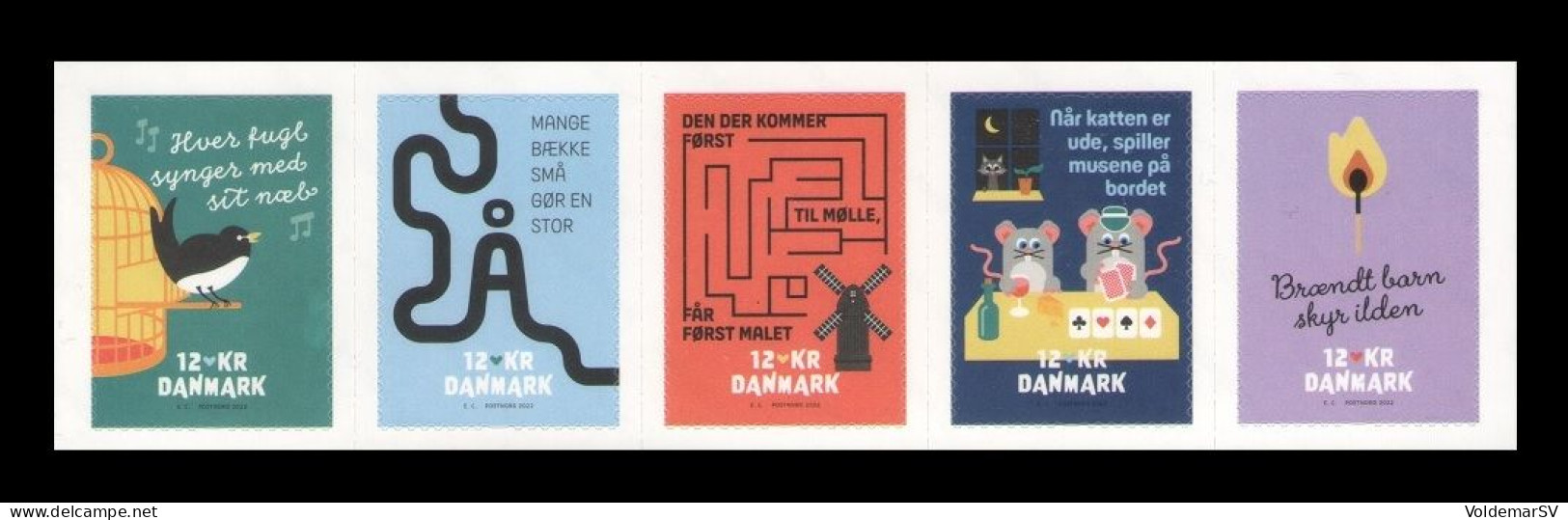 Denmark 2022 Mih. 2058/62 Danish Proverbs MNH ** - Unused Stamps