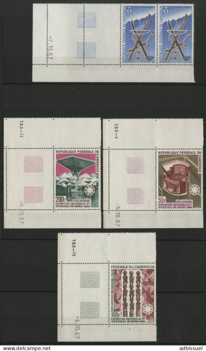 CAMEROUN POSTE AERIENNE PA N° 102, 103, 104, 105 Neufs Sans Charnière ** MNH Avec Coin Daté TB - Kameroen (1960-...)