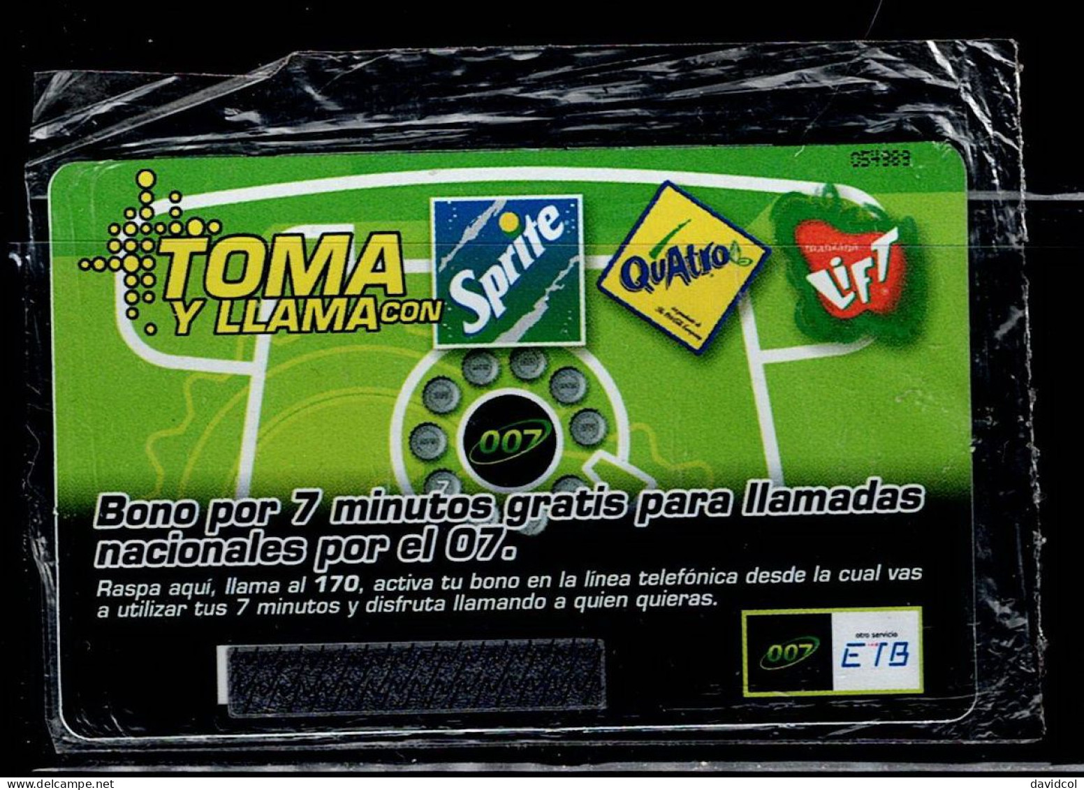 TT62-COLOMBIA PREPAID CARDS - 2003 - MINT - ETB - EMPRESA DE TELEFONOS DE BOGOTA - SCARCE - Kolumbien