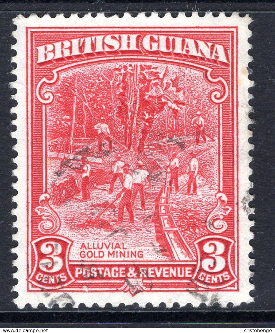 British Guiana 1934-51 KGV Pictorials - 3c Gold Mining - P.13 X 14 - Used (SG 290b) - Britisch-Guayana (...-1966)