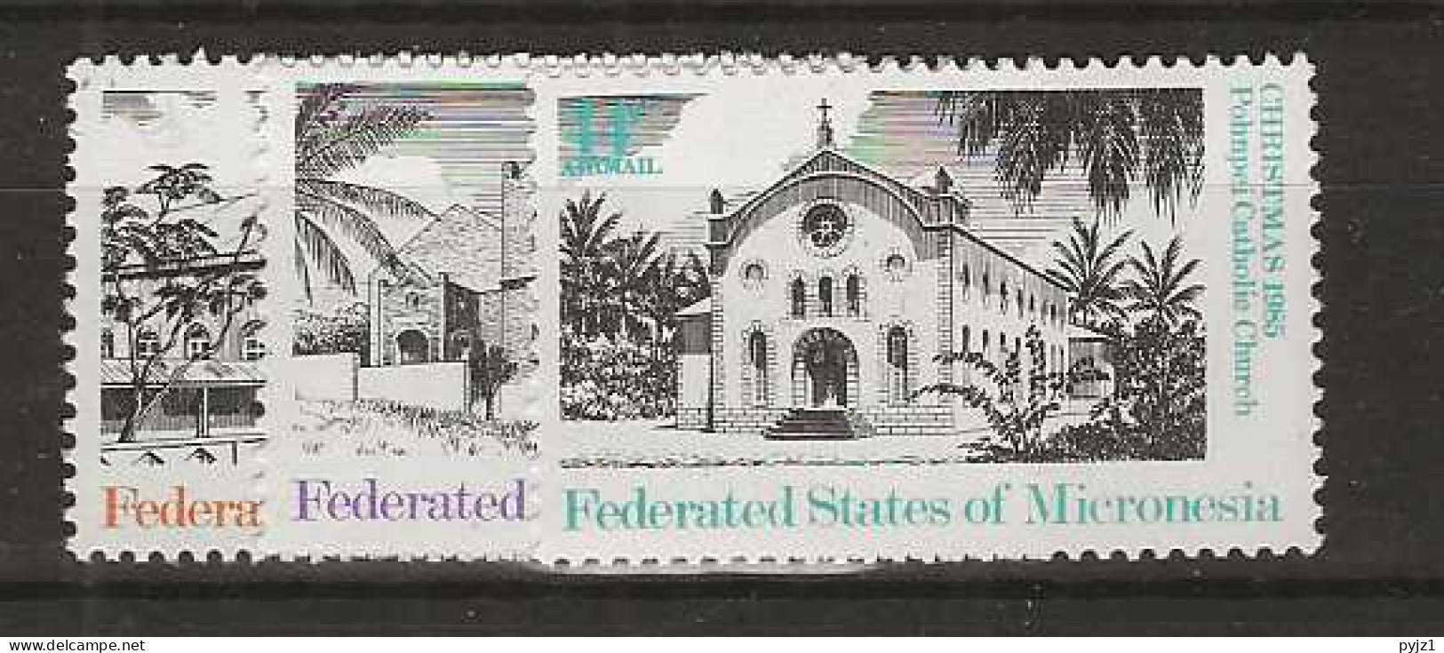 1985 MNH Micronesia Mi 37-39 Postfris** - Micronesia