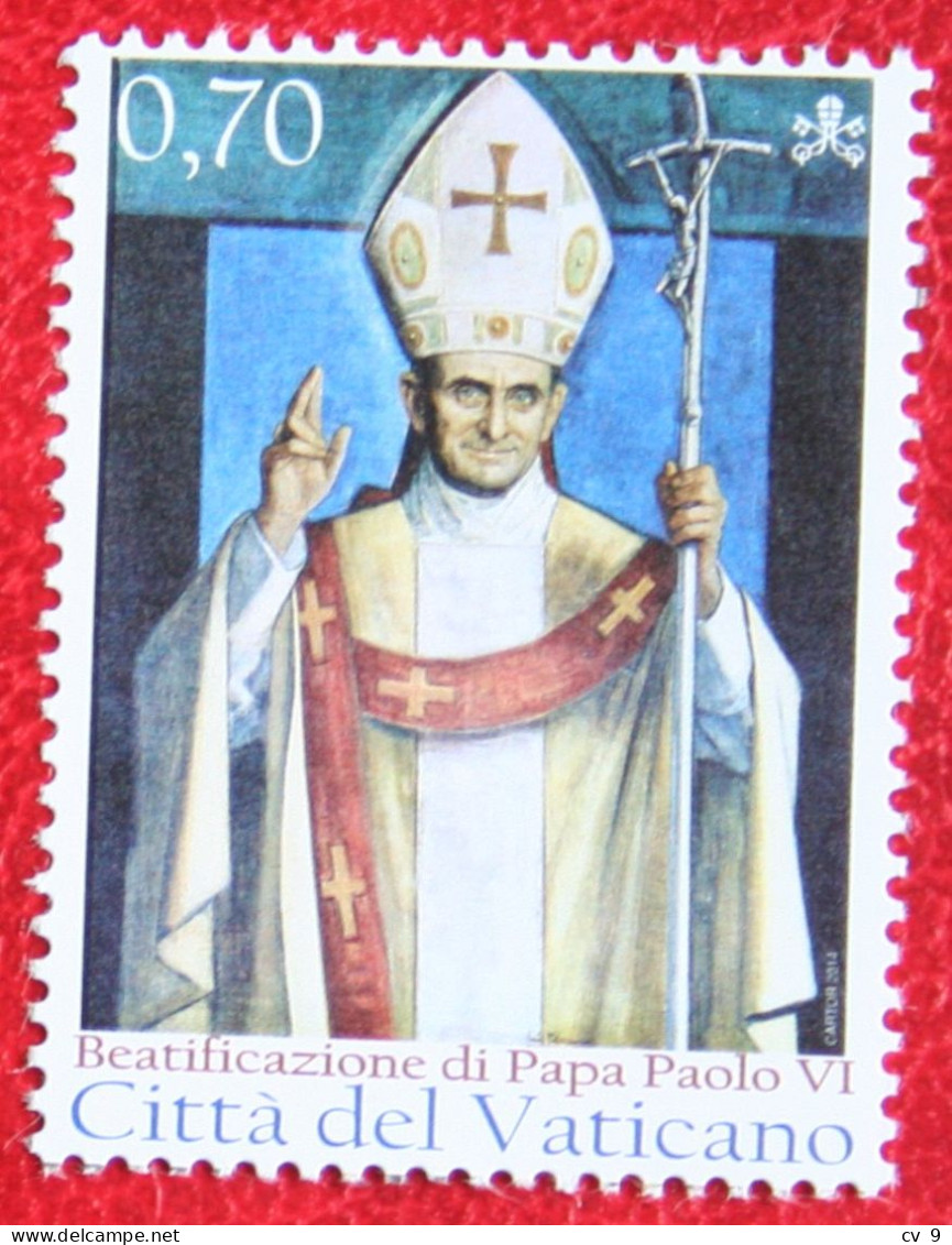 Beatification Of Pope Paul VI 2014 Mi 1814 Yv 1667 POSTFRIS / MNH / ** VATICANO VATICAN - Neufs