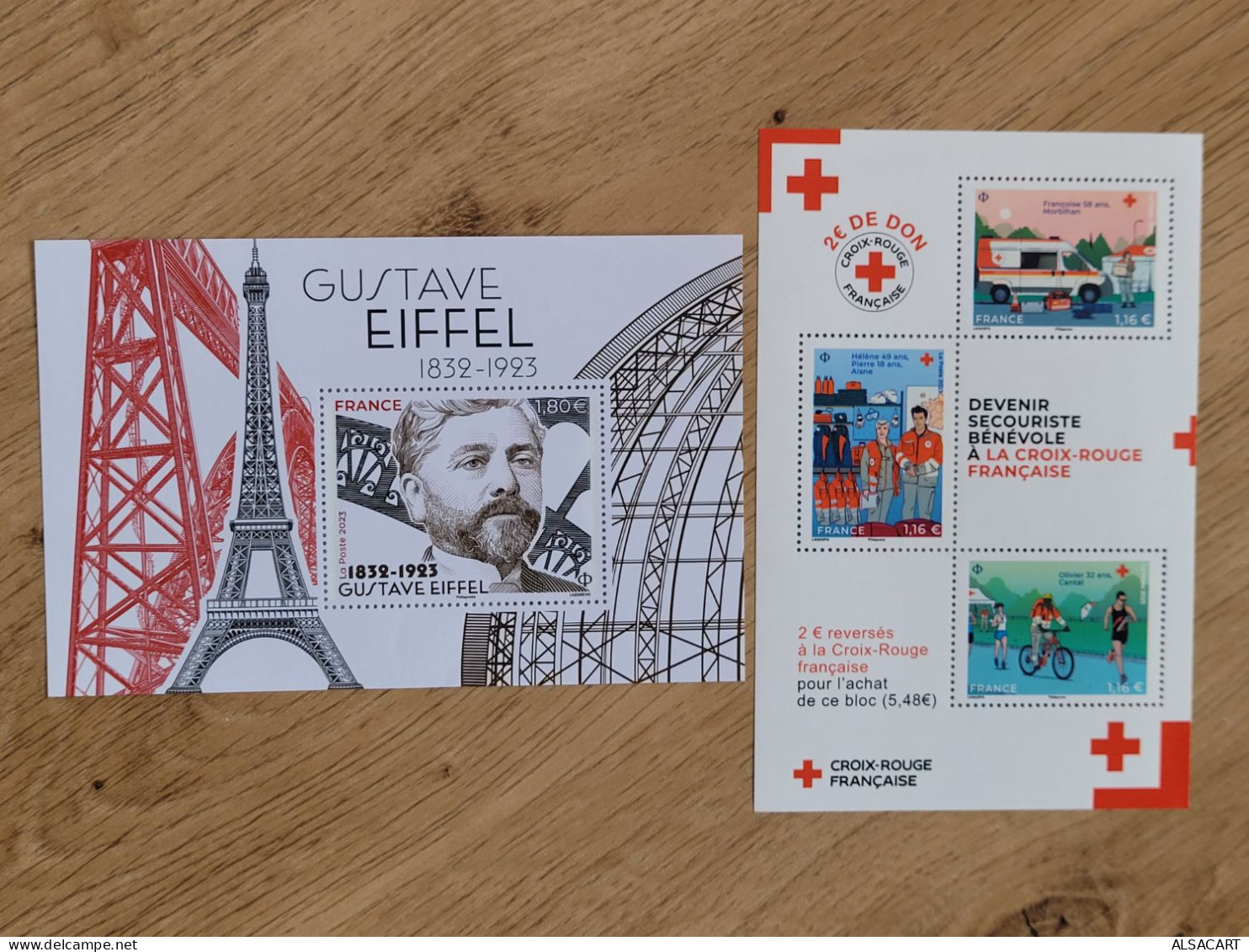 2 Blocs Feuillets  , 2023 Croix Rouge Et Gustave Eifffel - Ungebraucht