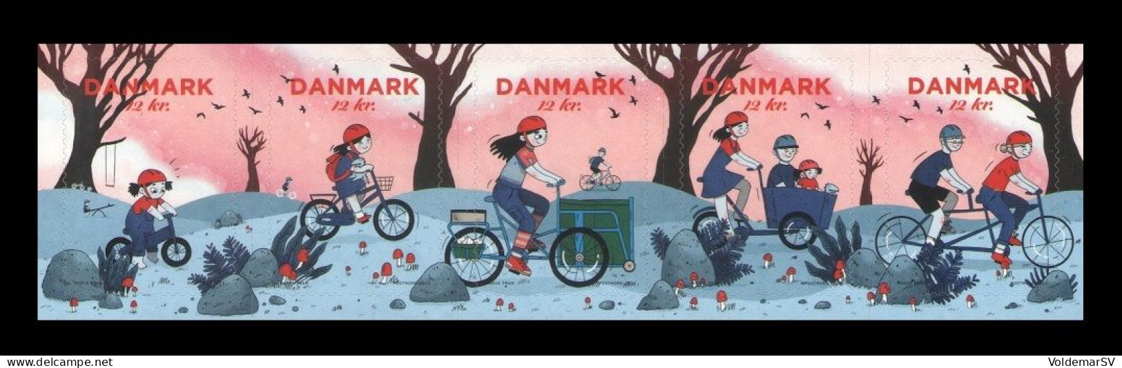 Denmark 2023 Mih. 2093/97 Cycling For Life MNH ** - Ungebraucht