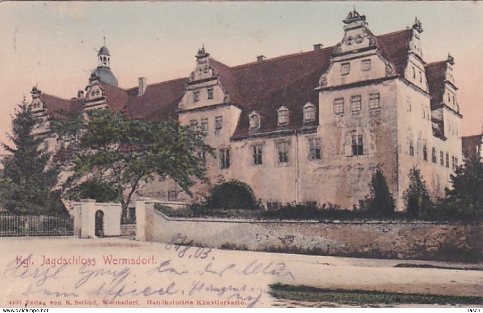 4812440Kgl. Jagdschloss Wermsdorf. – 1903. (links Unten Beschädigung) - Wermsdorf