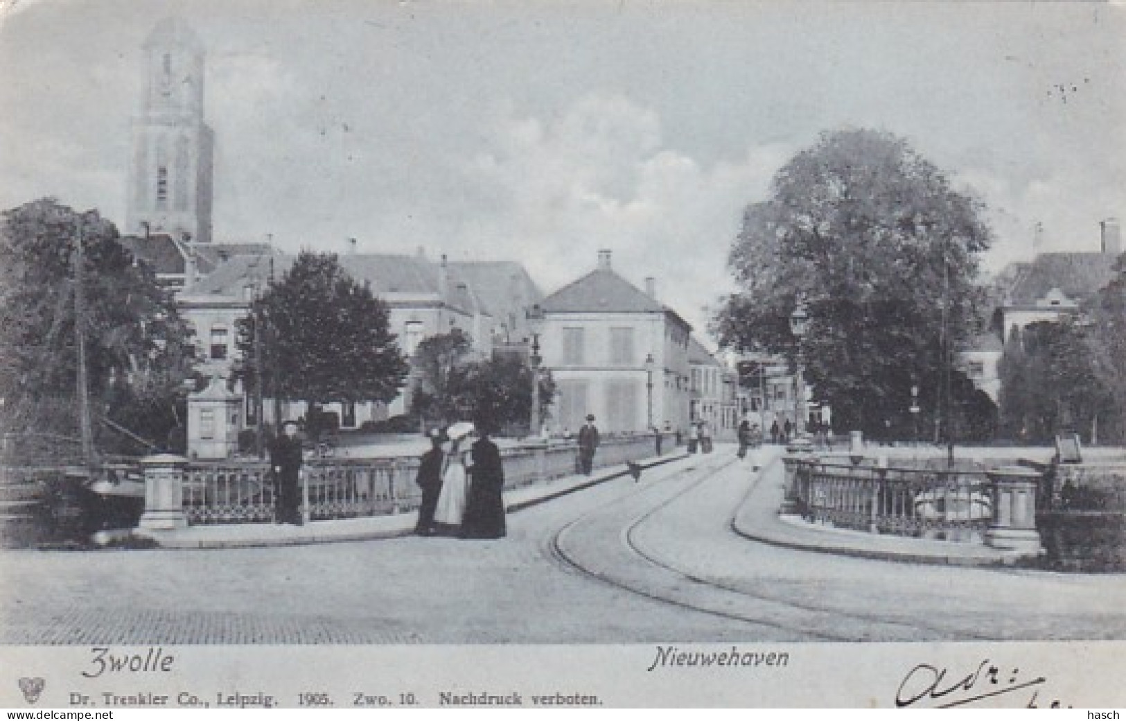 481223Zwolle, Nieuwehaven, Rond 1900. (zie Hoeken) - Zwolle