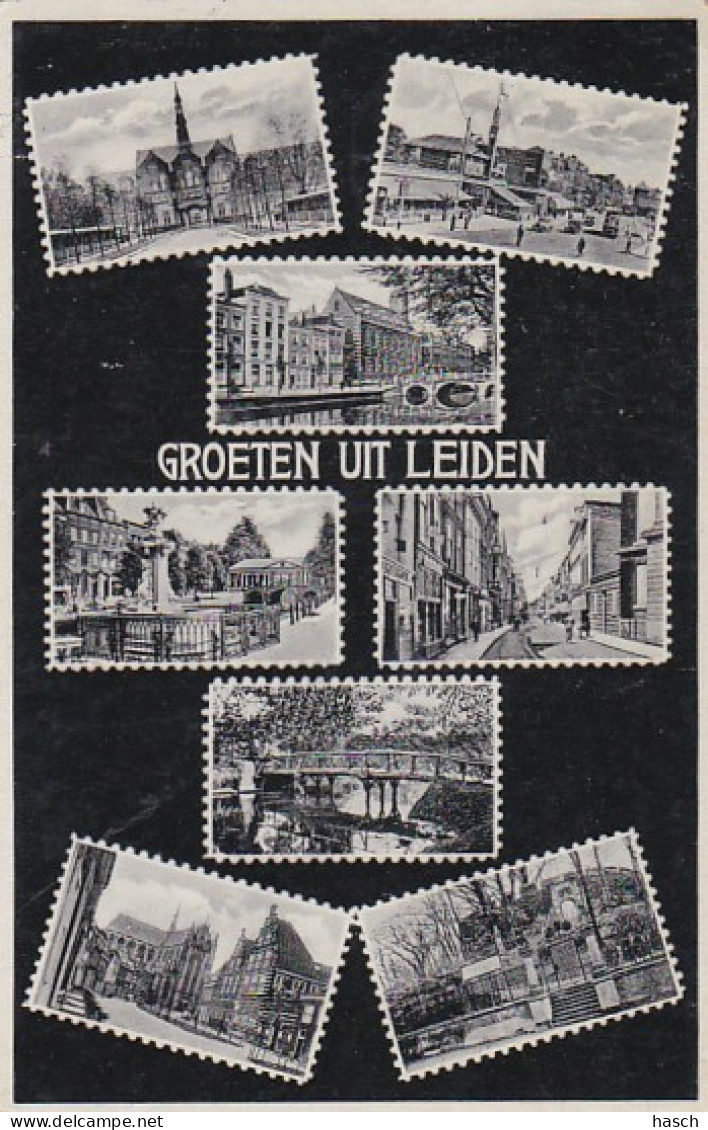 481283Groeten Uit Leiden. – 1963. (minuscule Vouwen In De Hoeken) - Leiden