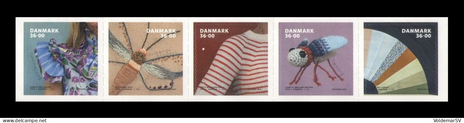 Denmark 2023 Mih. 2098/102 Handwork MNH ** - Nuevos