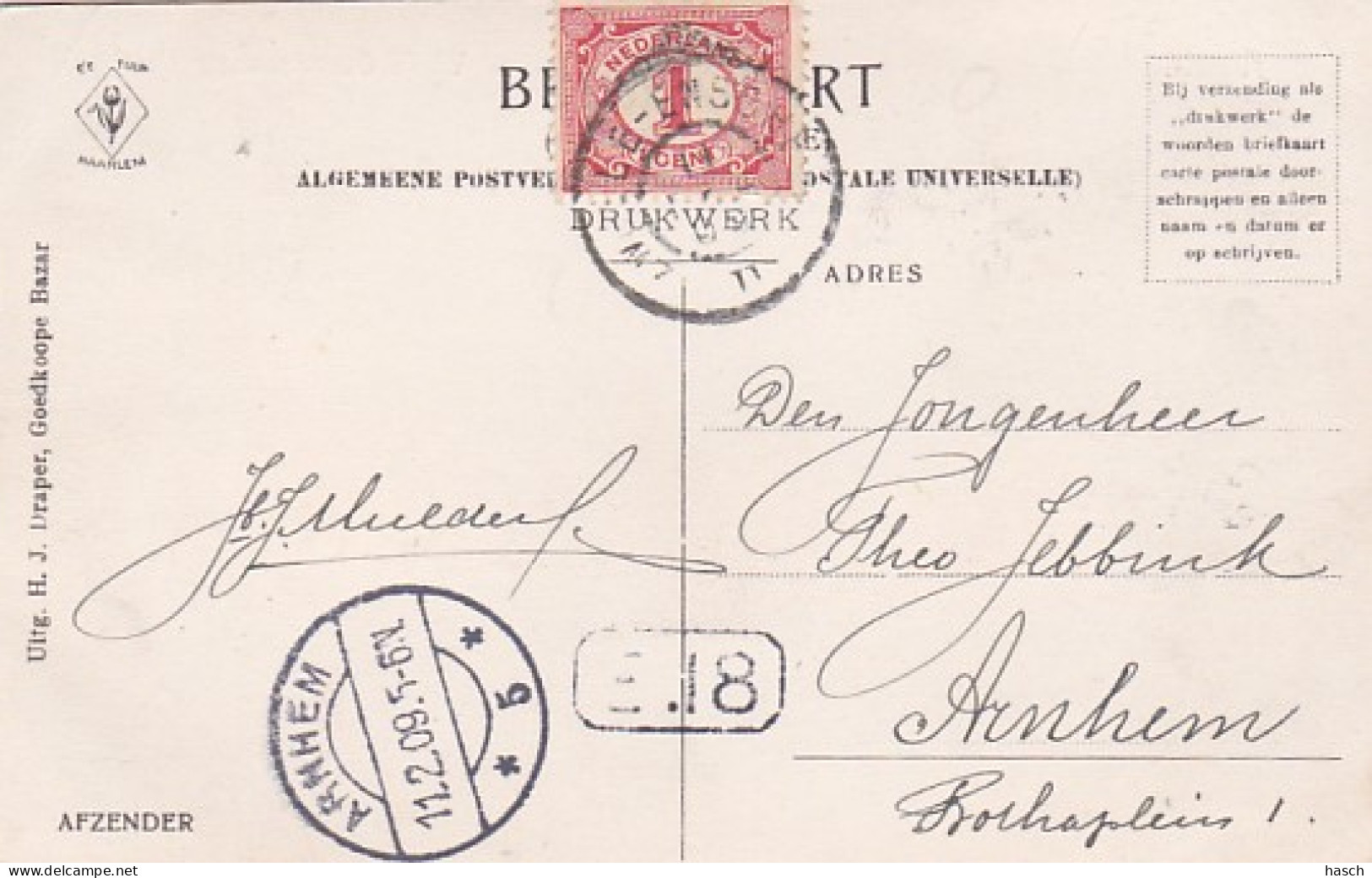 4812131Almelo, Villa’s Ootmarsumschestraat. – 1909. (rechtsboven Een Kleine Vouw) - Almelo