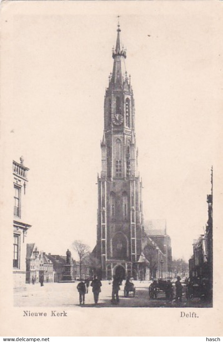 4812134Delft, Nieuwe Kerk. Rond 1900. (zie Hoeken En Randen) - Delft