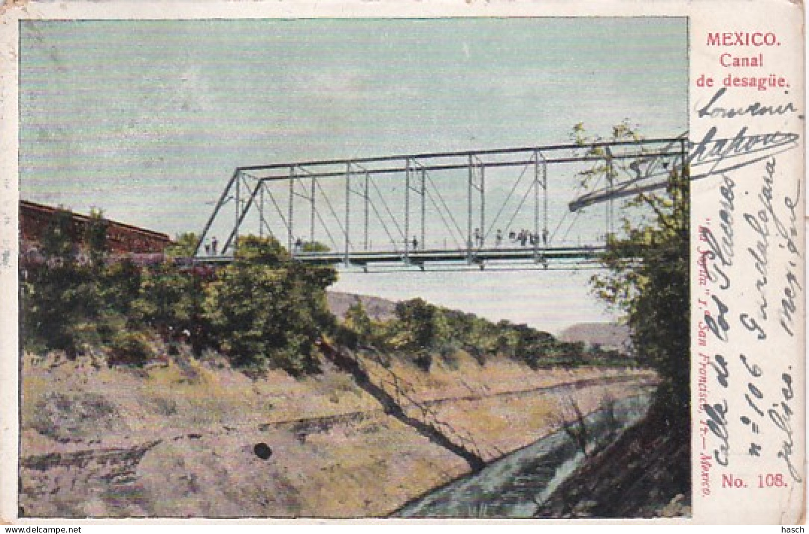 4812155Mexico, Canal De Desagüe. – 1910. (see Corners) - Mexique