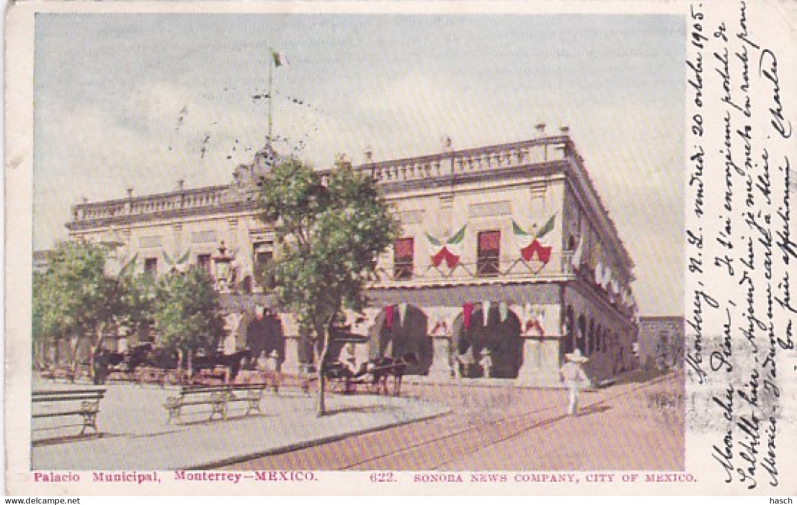 4812284México,  Palacio Municipal Monterrey. – 1905. (see Corners, See Sides) - Mexique