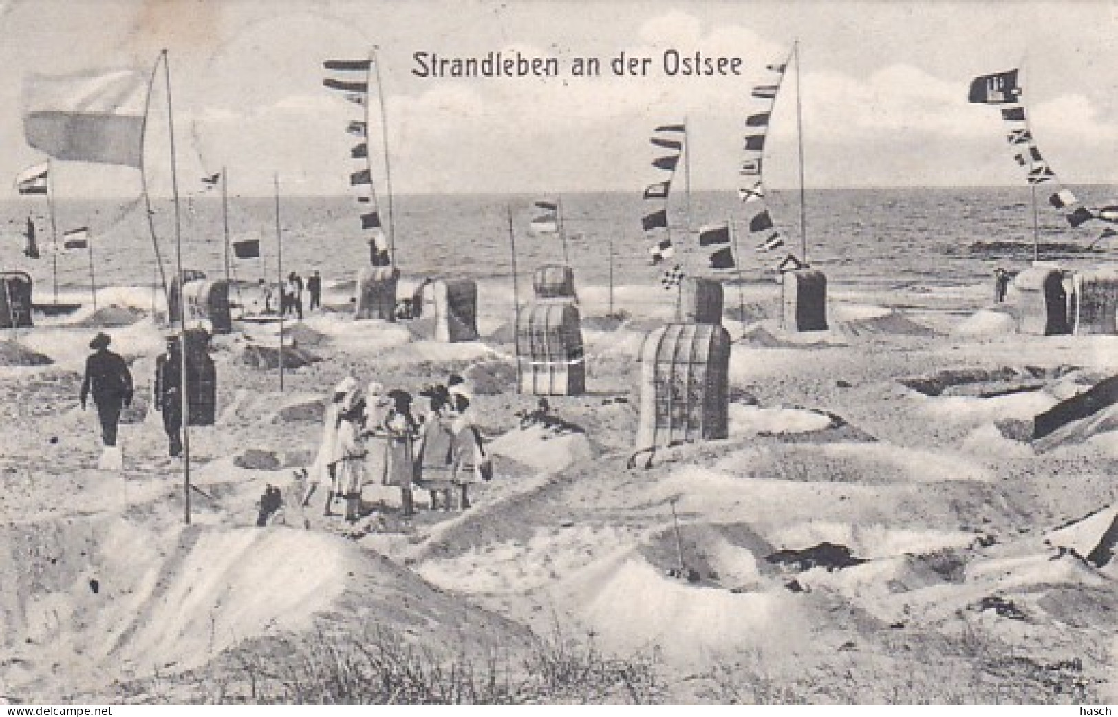 4812382Strandleben An Der Ostsee. – 1907. (sehr Kleines Falte Im Ecken) - Borkum