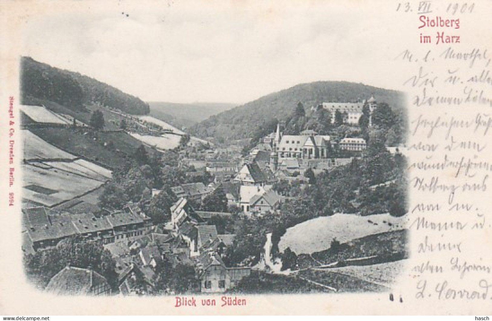 4812462Stolberg Im Harz, Blick Von Süden. – 1901.  - Stolberg (Harz)