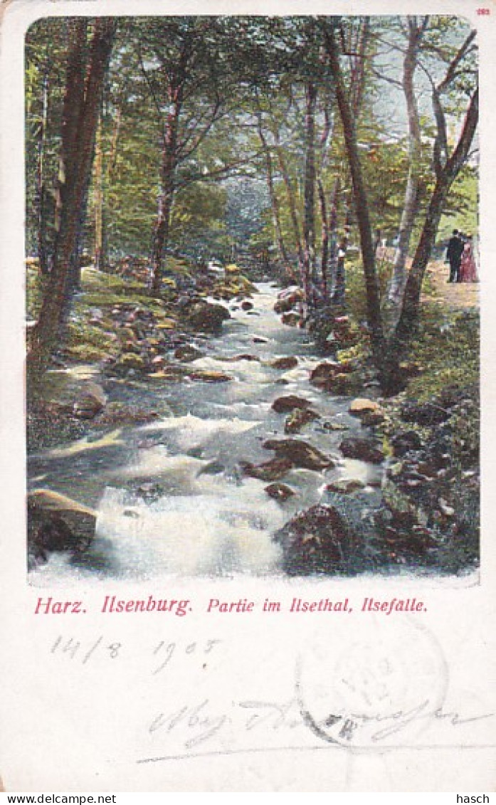 4812482Ilsenburg, Partie Im Ilsethal, Ilsefälle. – 1905. (sehe Ecken) - Ilsenburg