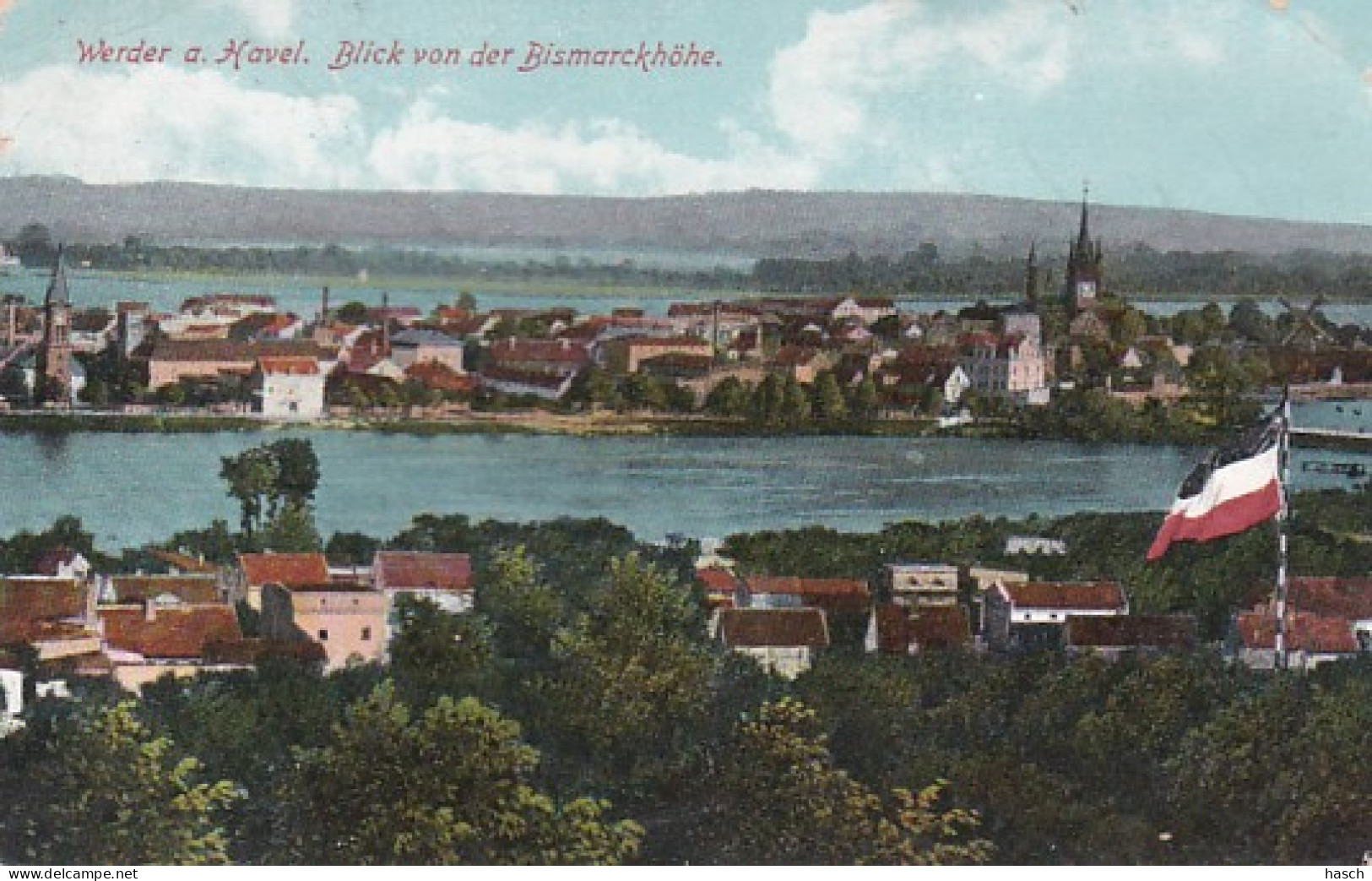 4812522Werder A Havel, Blick Von Der Bismarckhöhe. – 1910. (sehe Ecken) - Werder