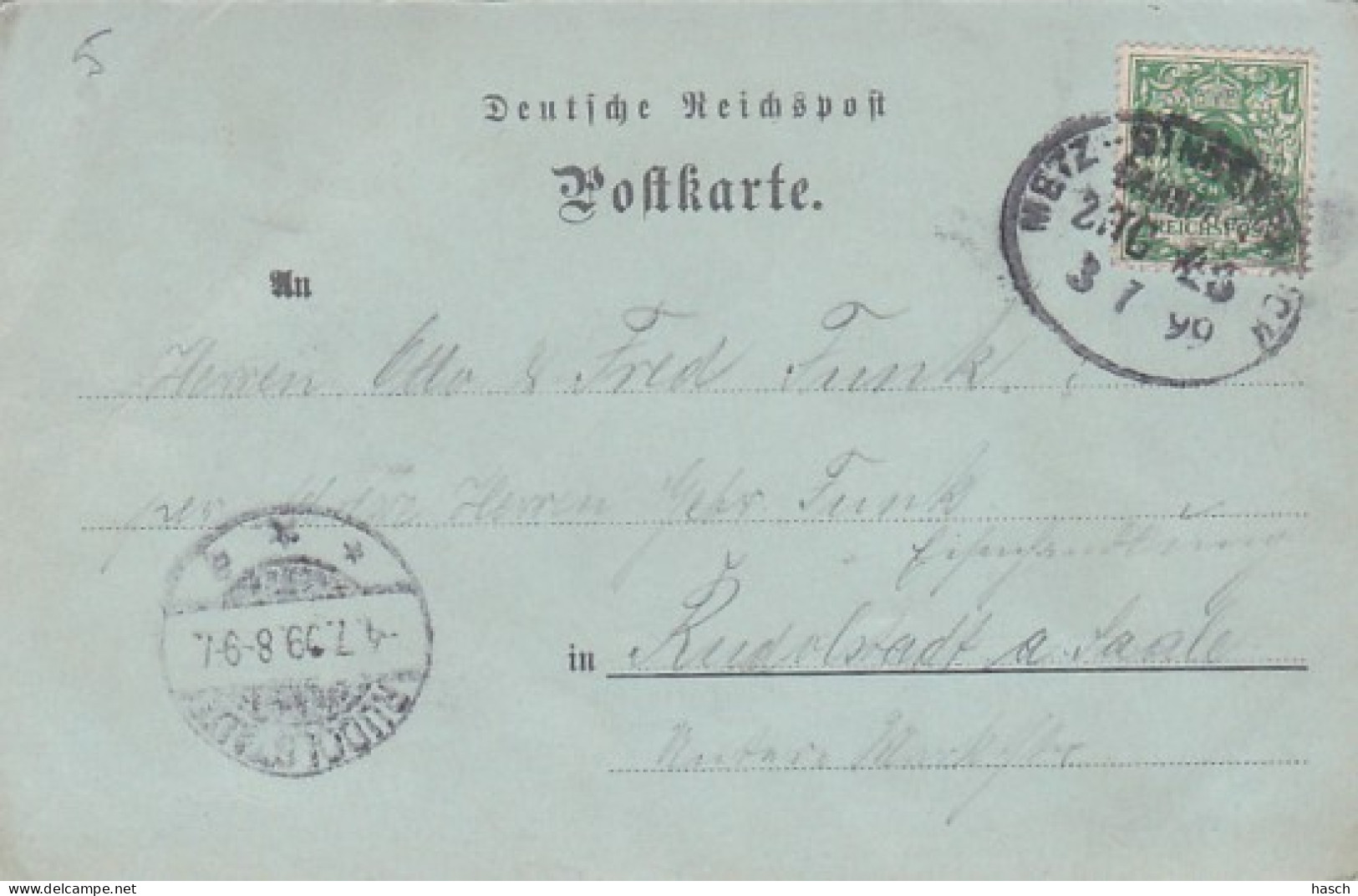 4812540Gruss Aus Bad Münster A Stein. Nachts. – 1899.  - Bad Muenster A. Stein - Ebernburg