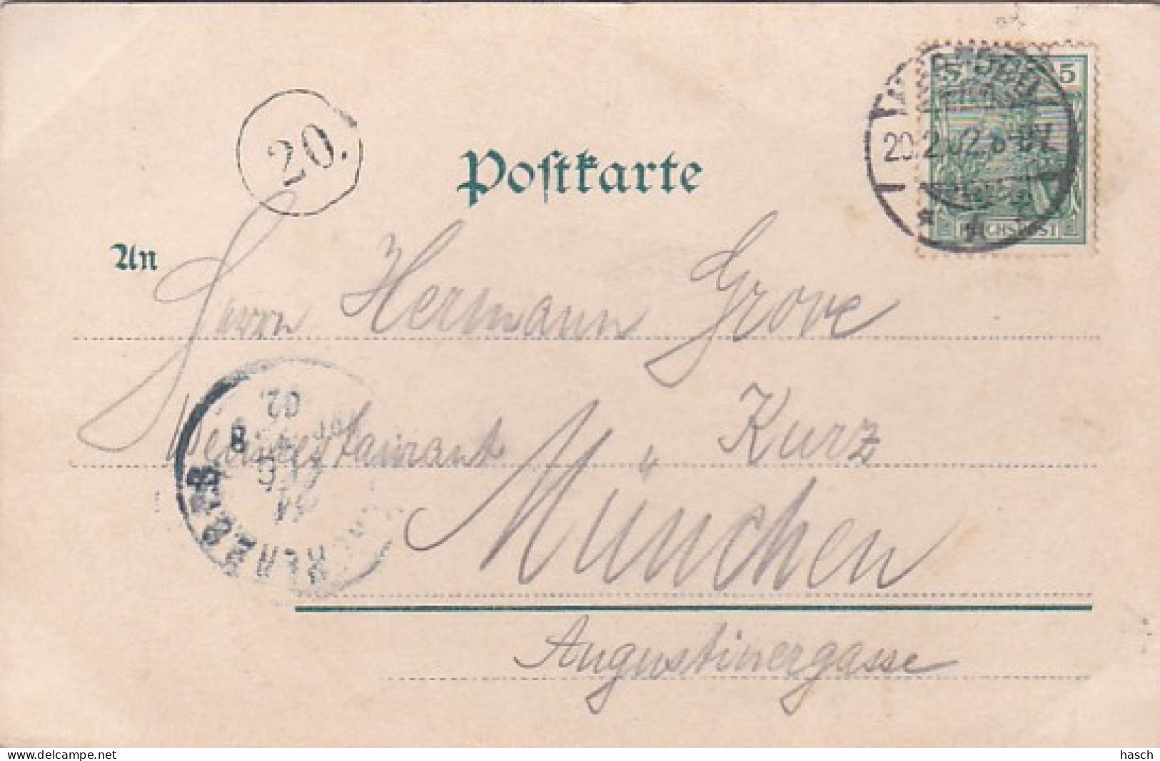 4812566Herford, Wilhelmsplatz. – 1902. (Karte Vom Album) - Herford