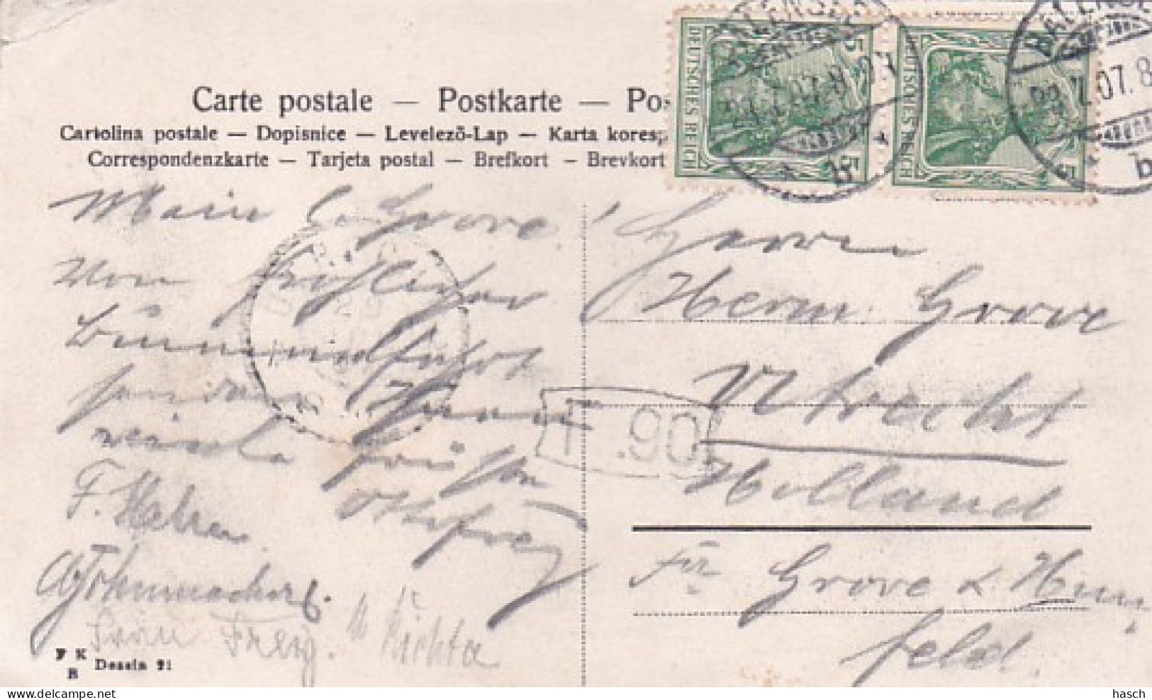 4812608Terrassen Am Halensee. – 1907. (rechts Oben Sehr Kleines Falte) - Halensee