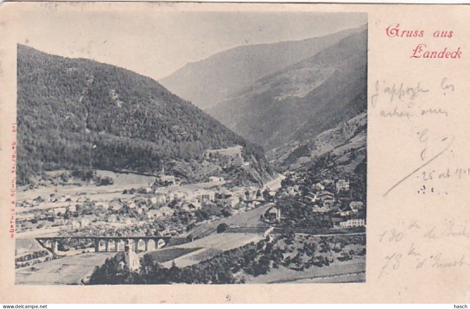 4812645Gruss Aus Landeck, - 1901. (sehe Ecken Und Kanten) - Landeck