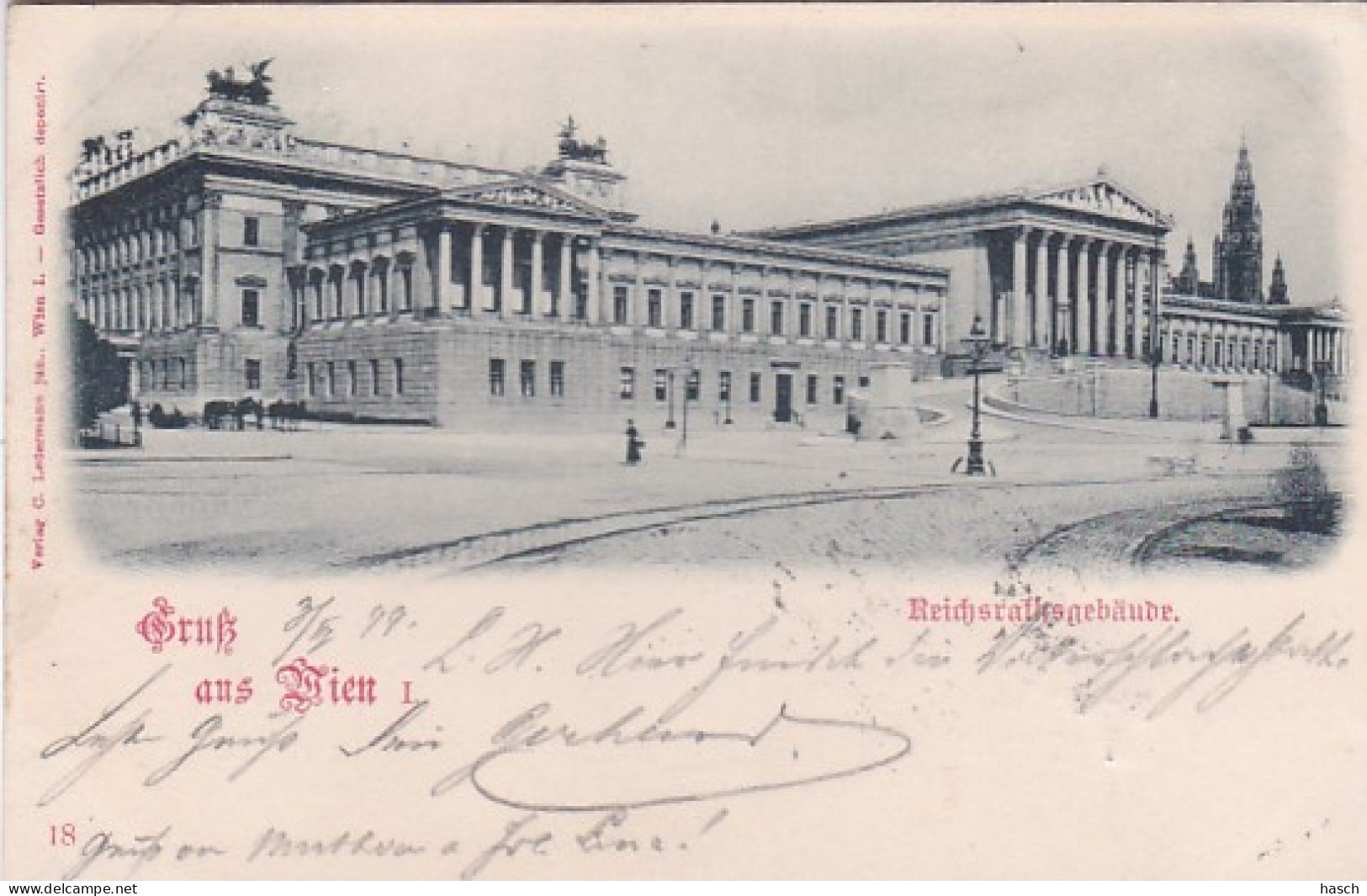 4812653Gruss Aus Wien, Reichsratsgebäude – 1899.  - Prater