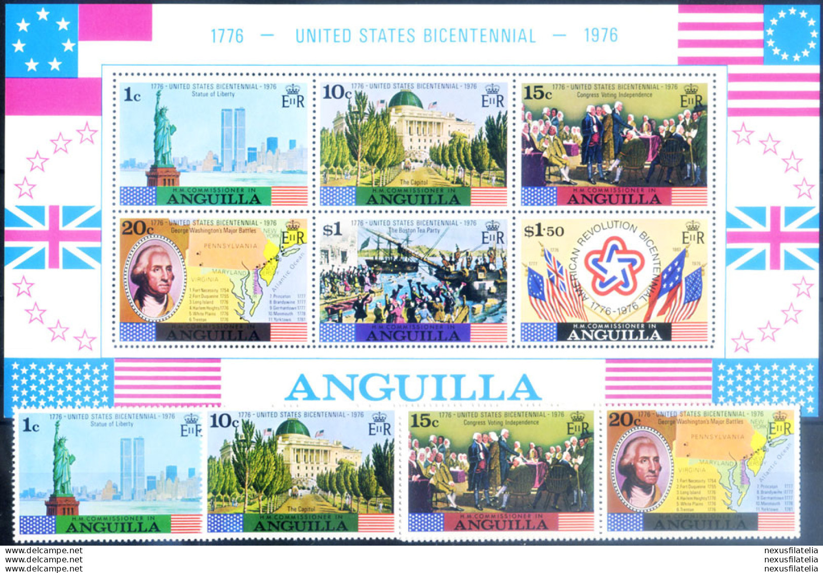 Bicentenaruio Degli USA 1975. - Anguilla (1968-...)