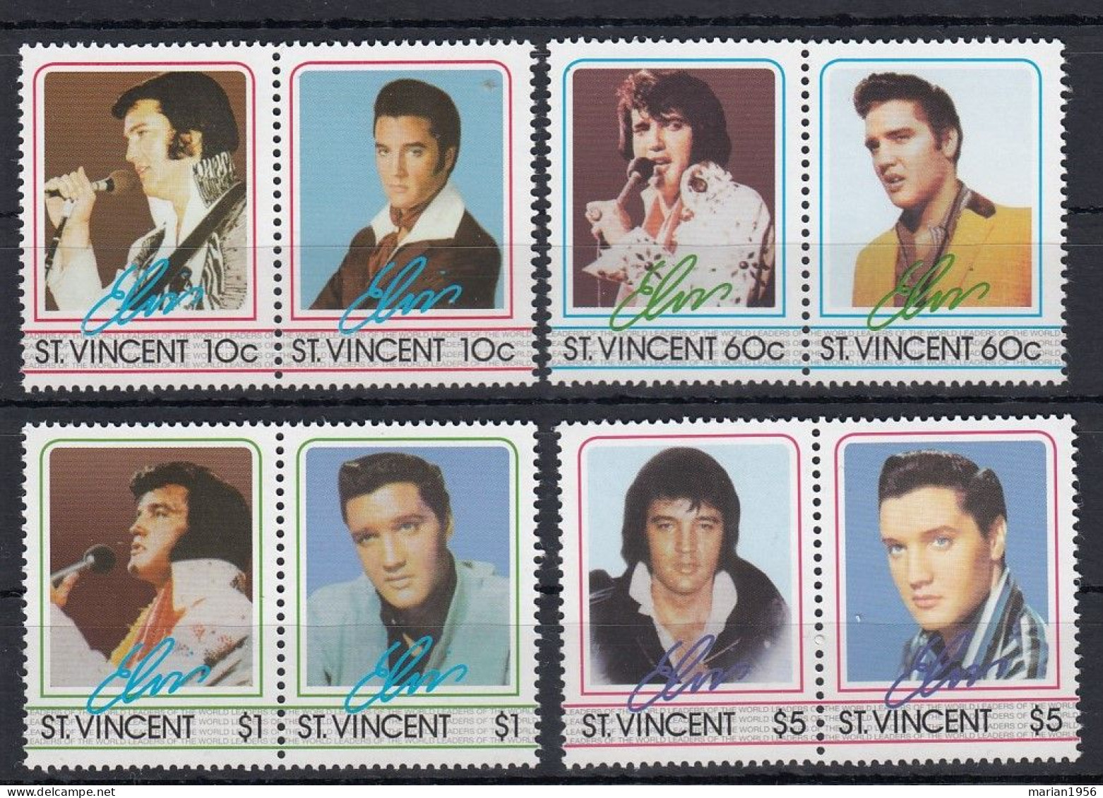 St.Vincent - Musique - ELVIS PRESLEY  - MNH - Elvis Presley