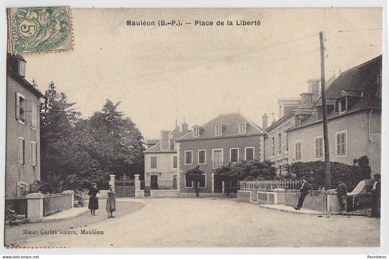 64 - B56051CPA - MAULEON - Place De La Liberte - Très Bon état - PYRENEES-ATLANTIQUES - Mauleon Licharre