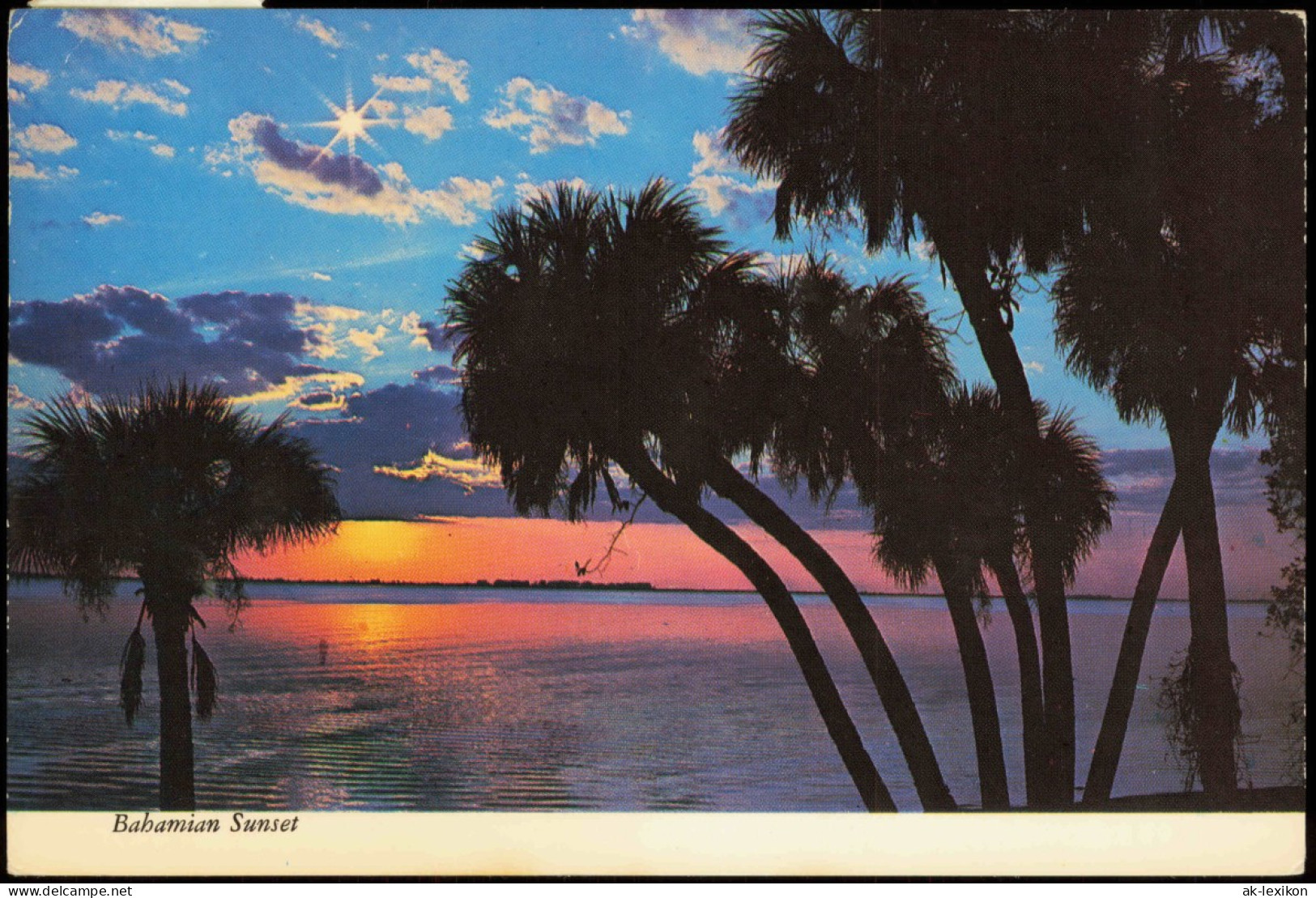 Postcard .Bahamas Allgemein BAHAMIAN SUNSET, Sonnen-Untergang 1975 - Bahamas