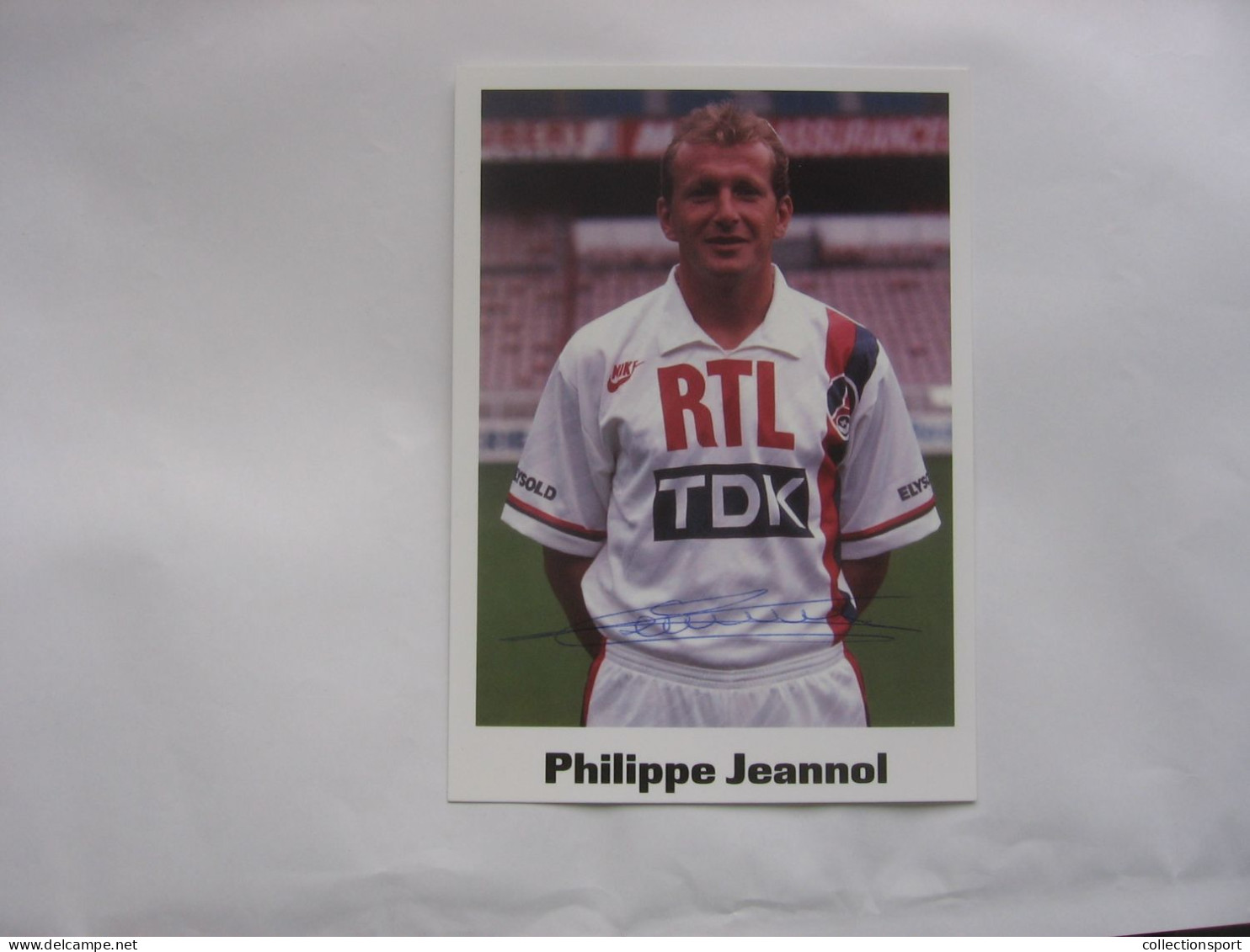 Football -  Autographe Philippe Jeannol - Handtekening