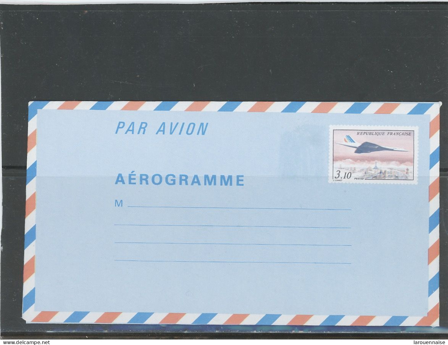 AEROGRAMME -N°1009 -AER -CONCORDE - 3,10 F - Luchtpostbladen