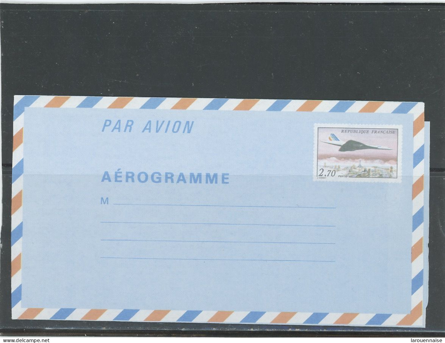 AEROGRAMME -N°1008 -AER   -CONCORDE - 2,70 F - Aérogrammes