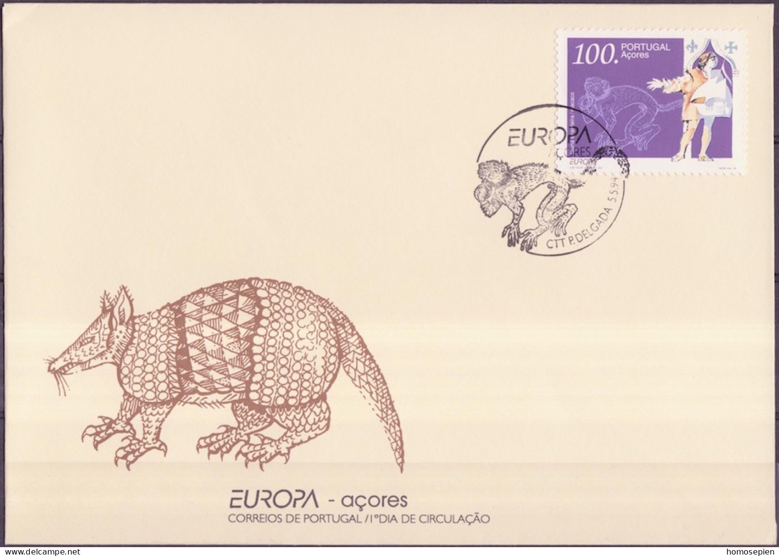 Europa CEPT 1994 Açores - Azores - Azoren - Portugal FDC Y&T N°436 - Michel N°446 - 100e EUROPA - 1994