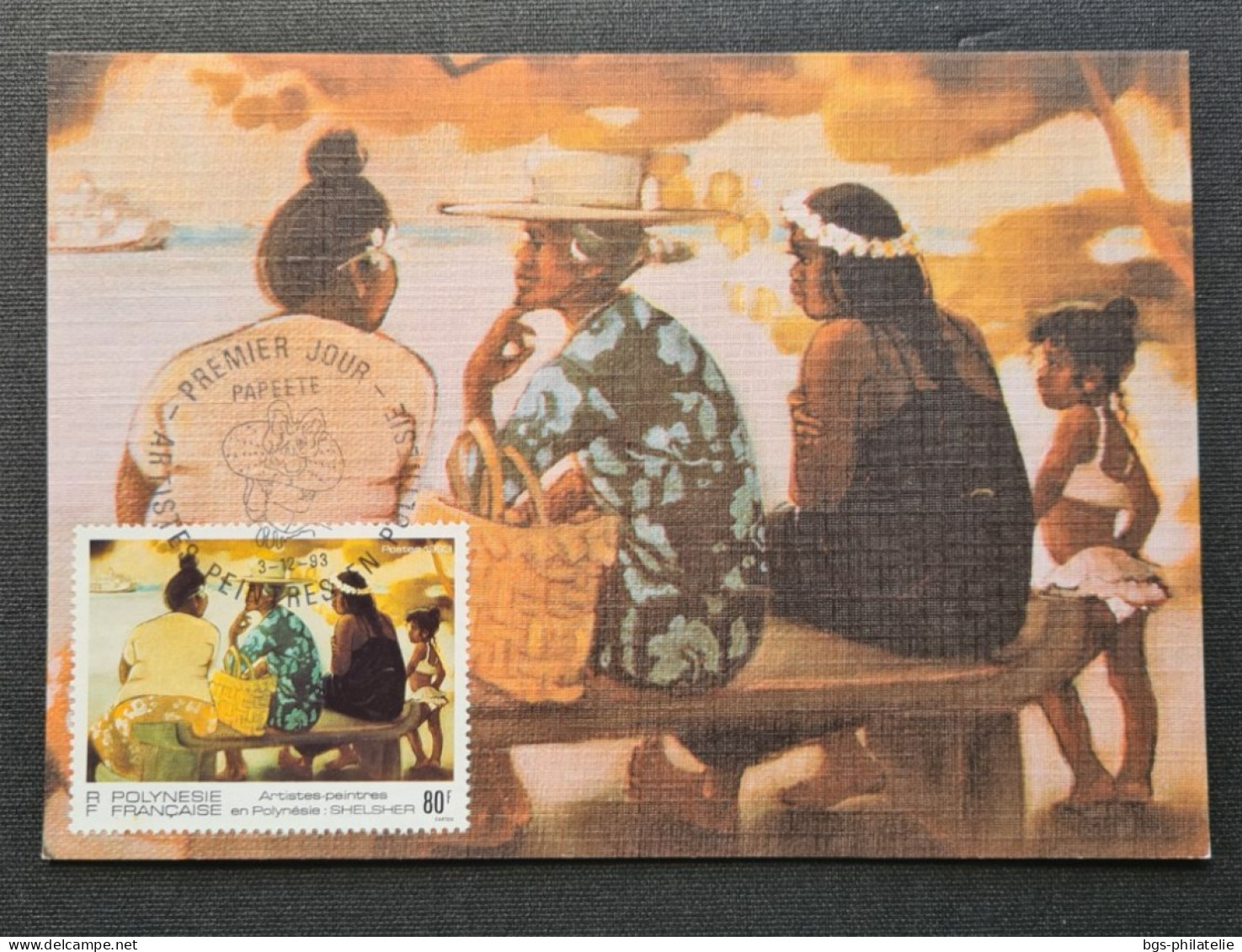 Polynésie Timbres Numéros 445 à  448 , Série Complète Sur Lot De 5 Cartes MAXIMUM. - Frans-Polynesië