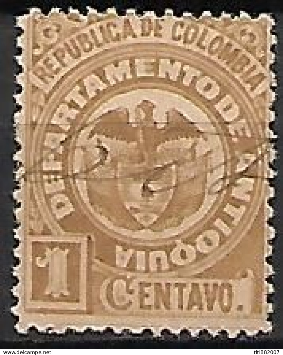 COLOMBIE   -  ANTIOQUIA  -   1891 .  Y&T N° 74 Oblitéré - Colombia
