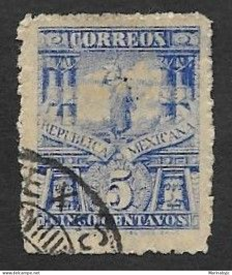 SD)1896-97 MEXICO  STATUE OF CUAUHTEMOC 5C SCT 261D, USED - Mexico