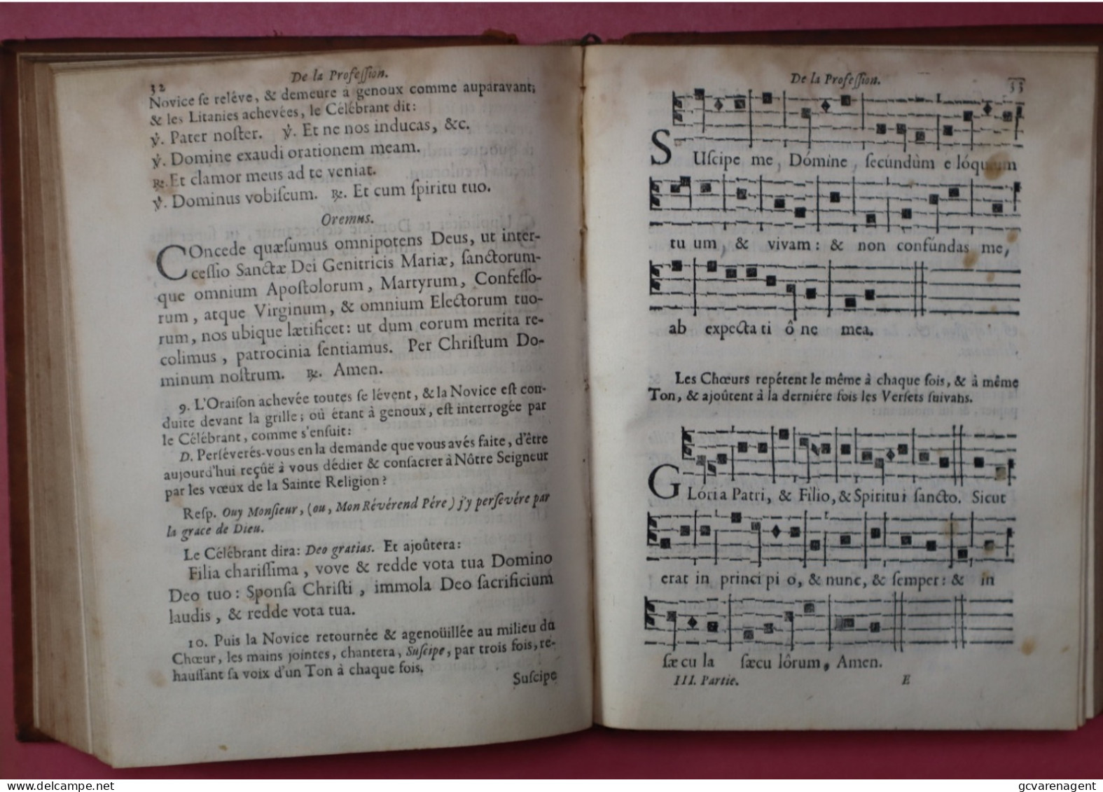 1690  CEREMONIAL DES RELIGIEUSES DE LA CONGREGATION DE NOSTRE DAME = VOIR DESCRIPTION ET IMAGES