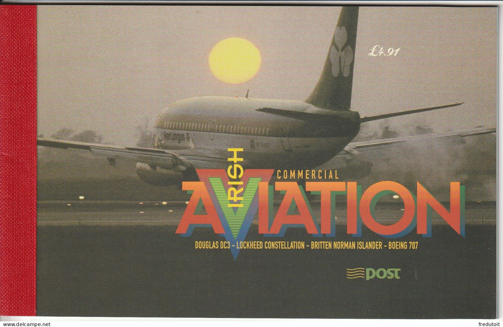 IRLANDE - CARNET De PRESTIGE - N°C1184 ** (1999) Aviation Commerciale - Markenheftchen