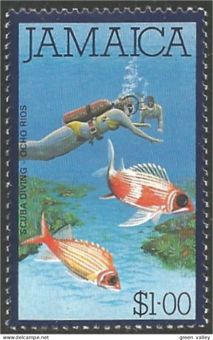524 Jamaica Plongée Plongeur Diver Diving Scuba MNH ** Neuf SC (JAM-141) - Duiken
