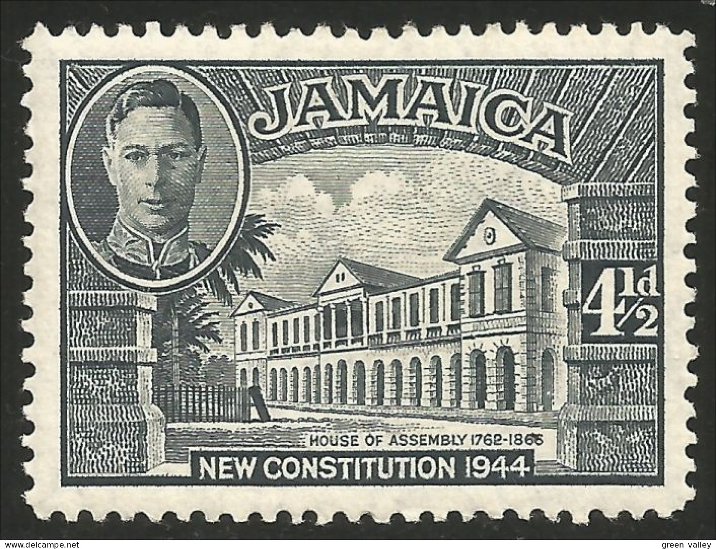 524 Jamaica House Of Assembly Perf 13 MH * Neuf CH (JAM-128) - Jamaica (...-1961)