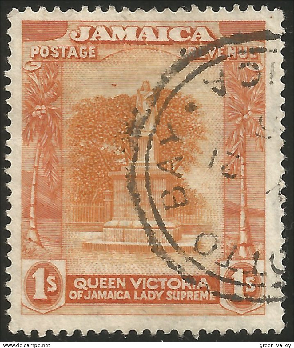 524 Jamaica Statue Queen Victoria 1sh Orange (JAM-115) - Jamaica (...-1961)