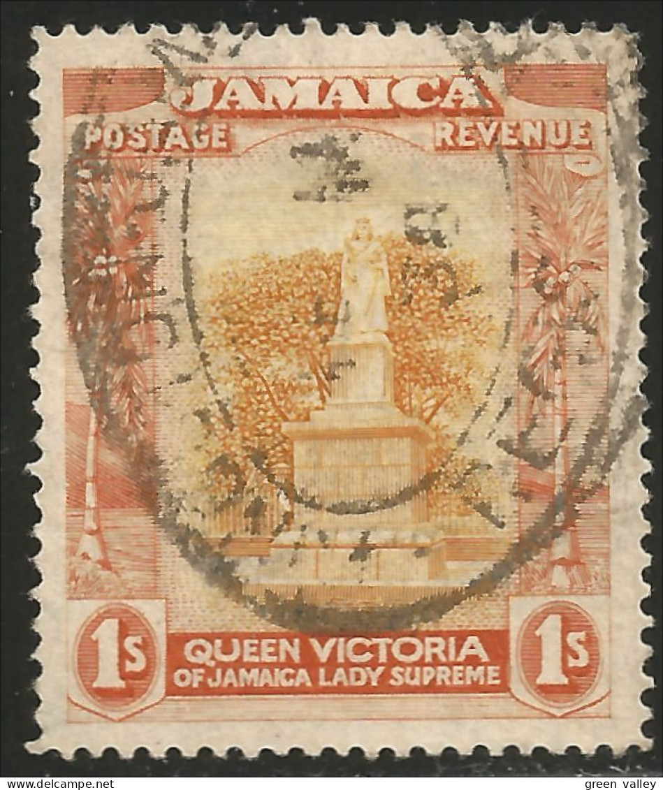 524 Jamaica Statue Queen Victoria 1sh Orange (JAM-114) - Jamaica (...-1961)