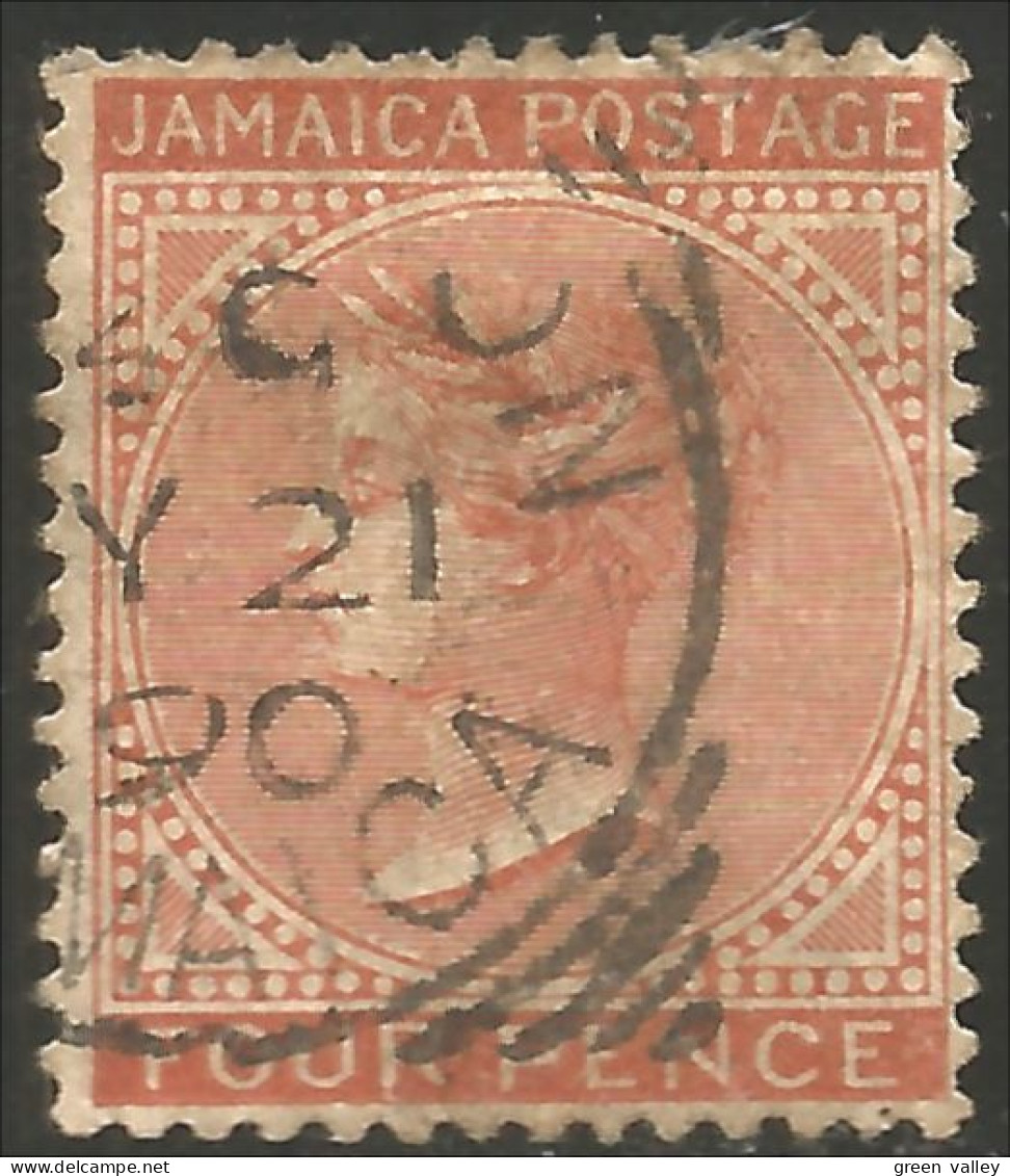 524 Jamaica 1883 Victoria Four Pence (JAM-104) - Jamaica (...-1961)