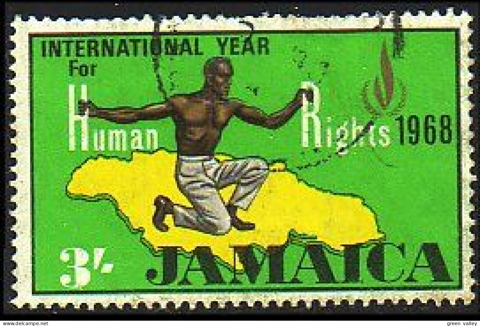 524 Jamaica Man On Island Ile (JAM-46) - Cricket