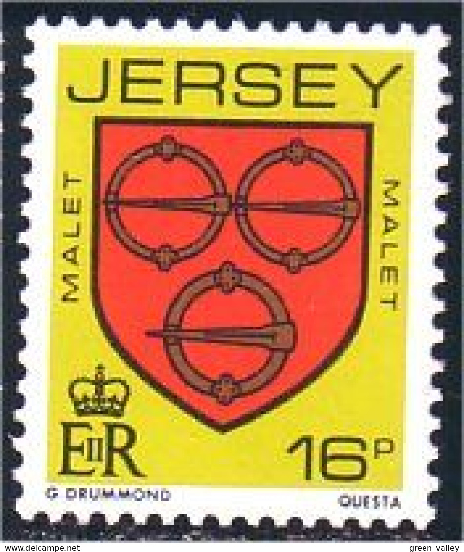 528 Jersey Armoiries Malet Coat Of Arms MNH ** Neuf SC (JER-31) - Timbres