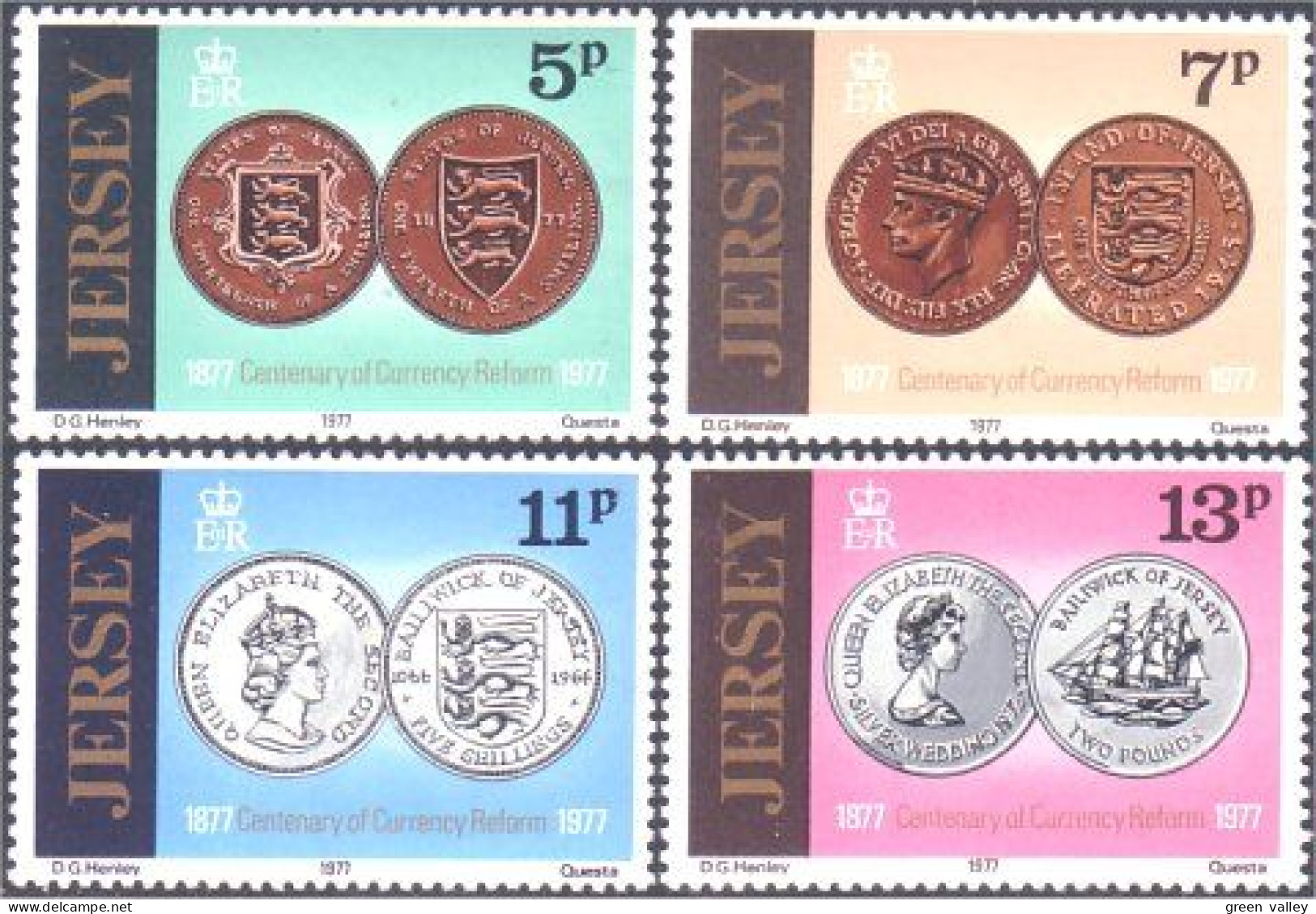 528 Jersey Coins MNH ** Neuf SC (JER-18) - Monnaies
