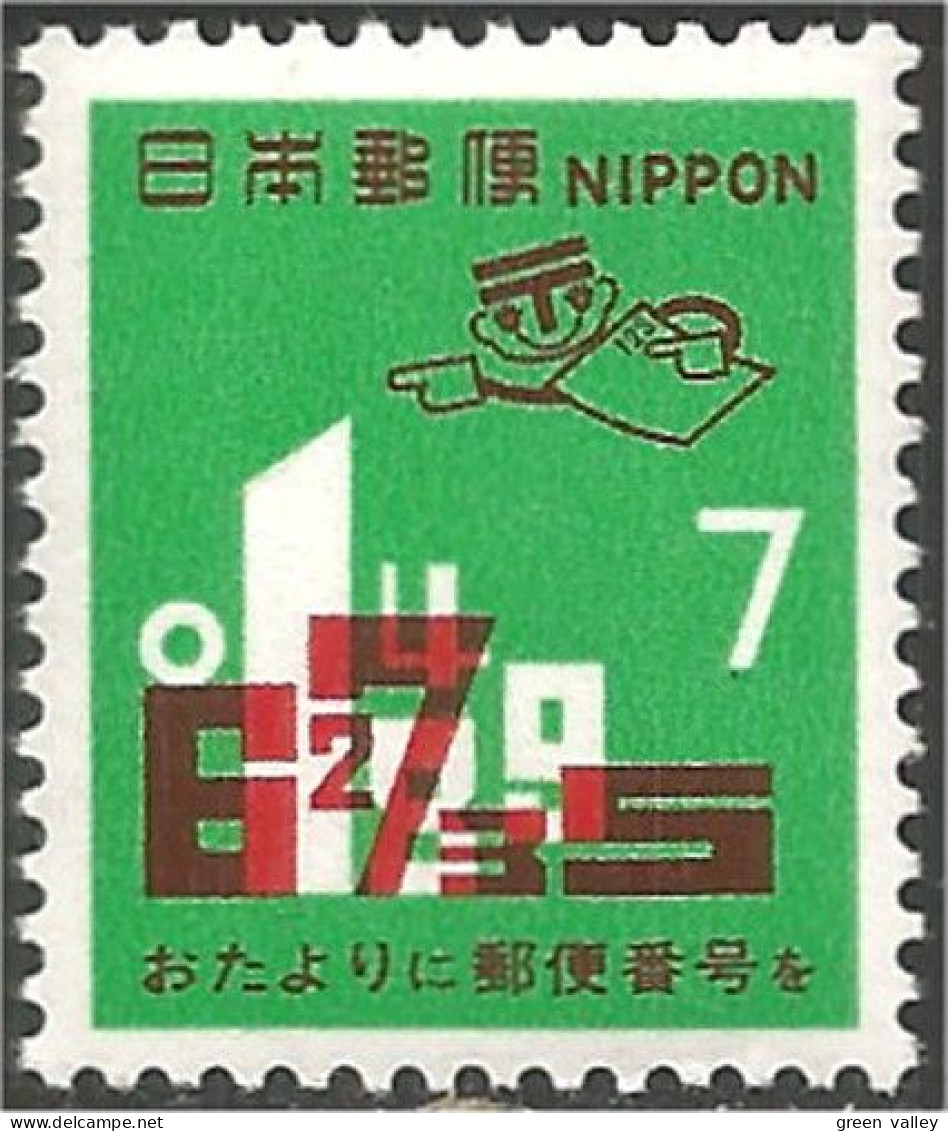 526 Japon Code Postal Chiffres Numbers Digits MNH ** Neuf SC (JAP-765b) - Codice Postale