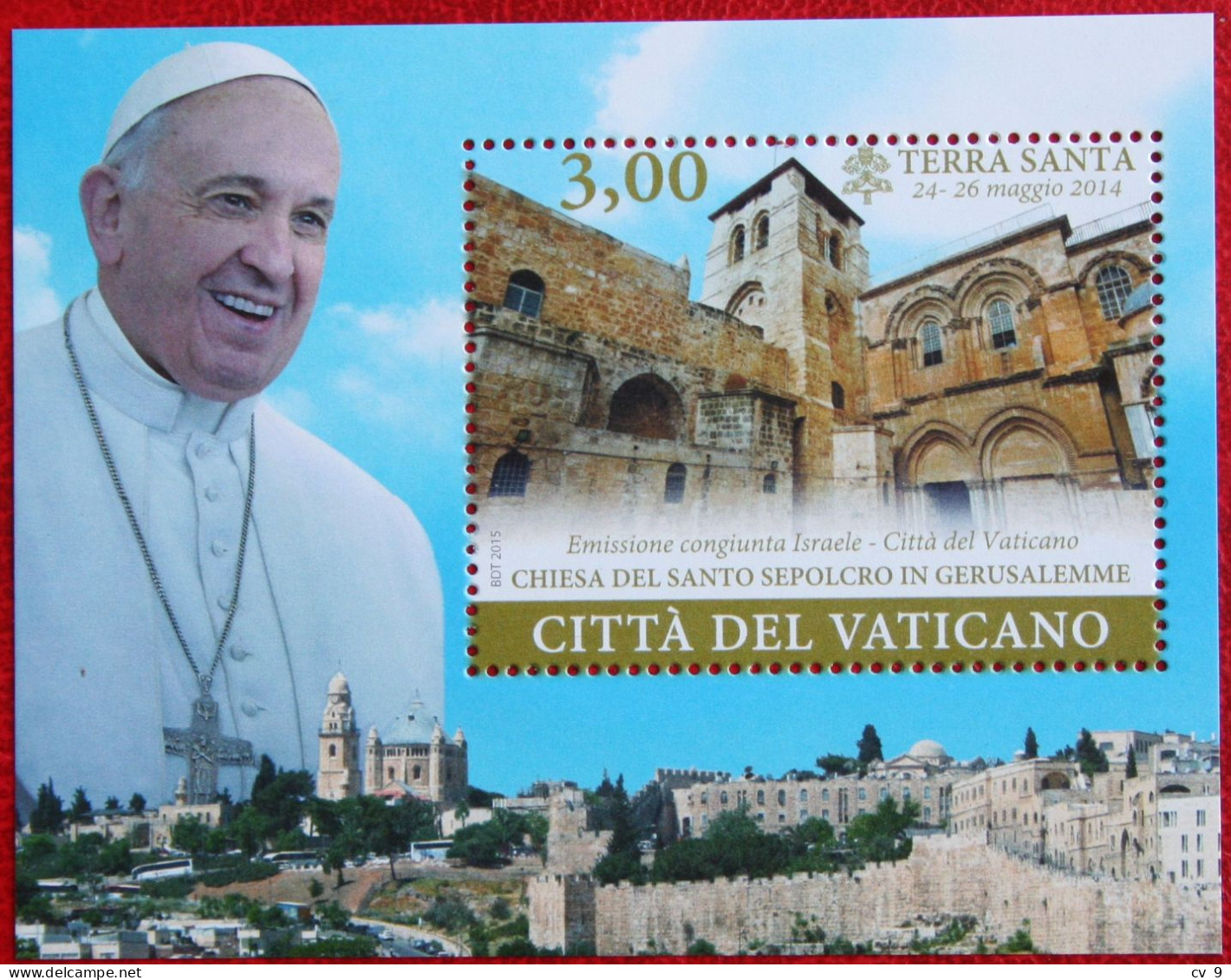 Pope Francis's Trip To Israel 2015 Mi 49 1844 Yv - POSTFRIS / MNH / ** VATICANO VATICAN - Neufs